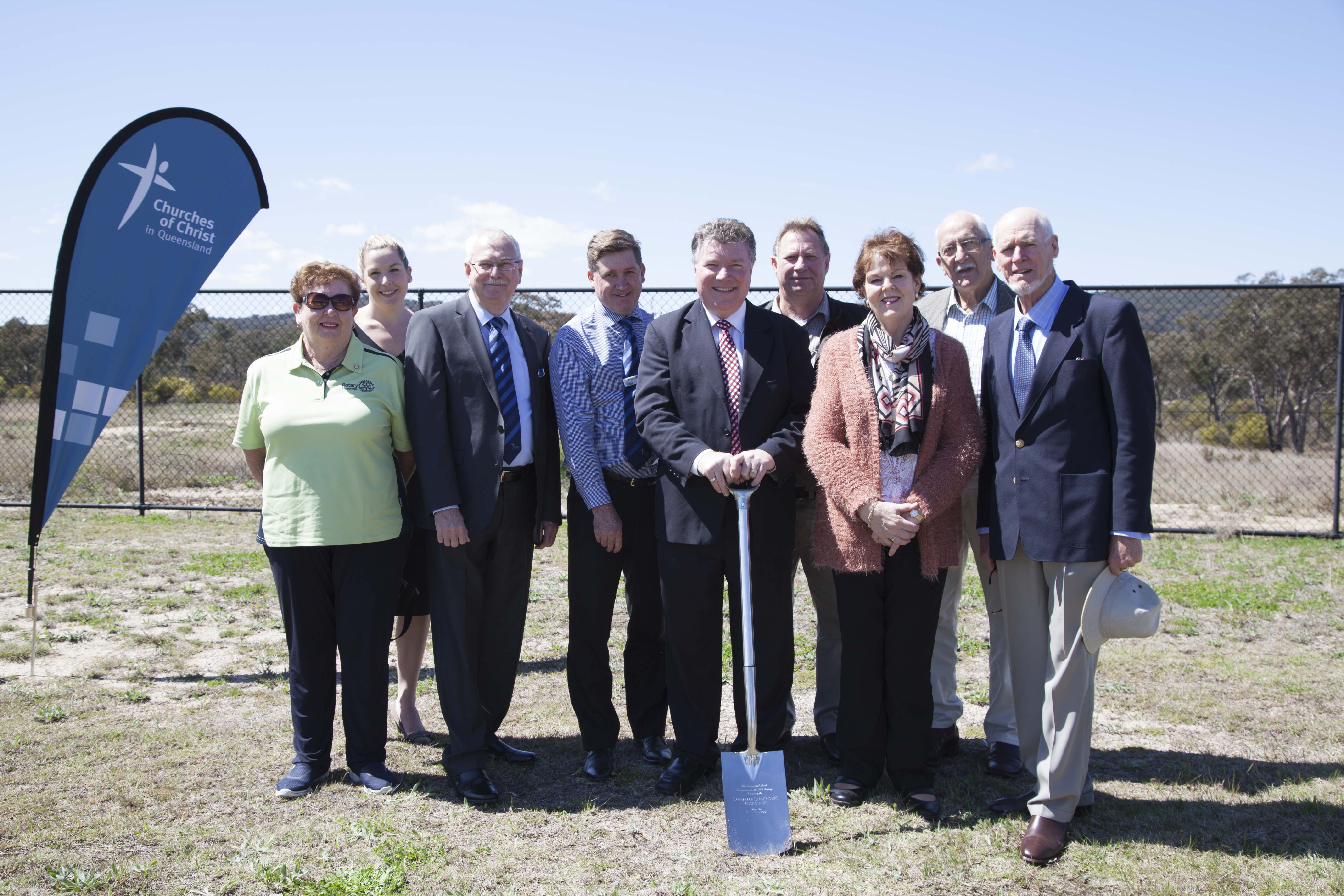 Churches of Christ Care Sod Turning Sees Seniors Support Extended