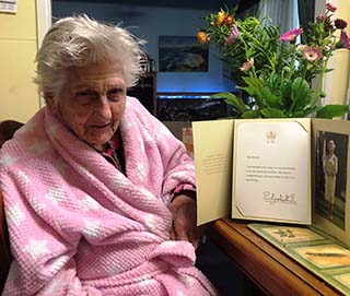 Freda Turns 100 With A Party and a Message from The Queen
