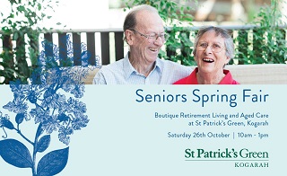 Seniors Spring Fair at St Patrick's Green Boutique Retirement Living and Aged Care