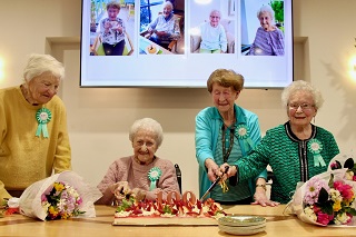 Four Residents Celebrate Their 100th Birthday Together at Anglicare Taren Point Aged Care Home