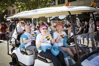Lifeview Residents March and Ride With Pride