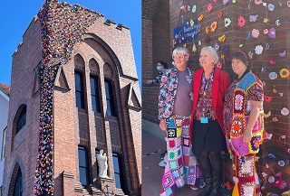 St Vincent's Care Mitchelton Celebrates 30 Years with Spectacular Yarn Flower Cascade