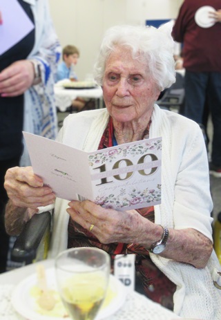 Joan Hasse Celebrates a Century at Resthaven Marion