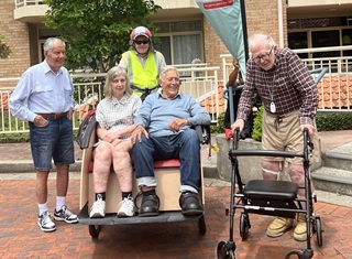 Charingfield residents discover it’s never too late to try something new as they cycle around Sydney’s Centennial Park