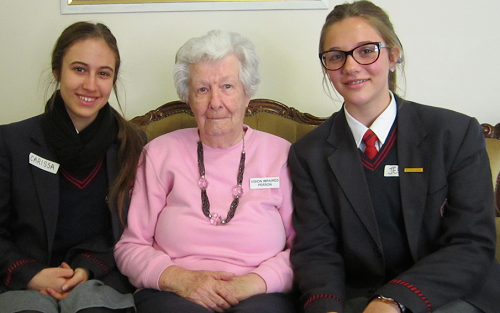 Kingsway College Students Learn Life Stories from Bethanie Residents