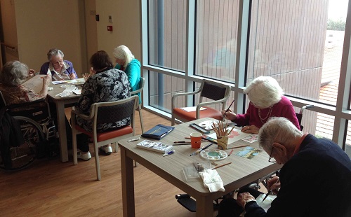 Aged Care Residents Expressing Themselves Through Art