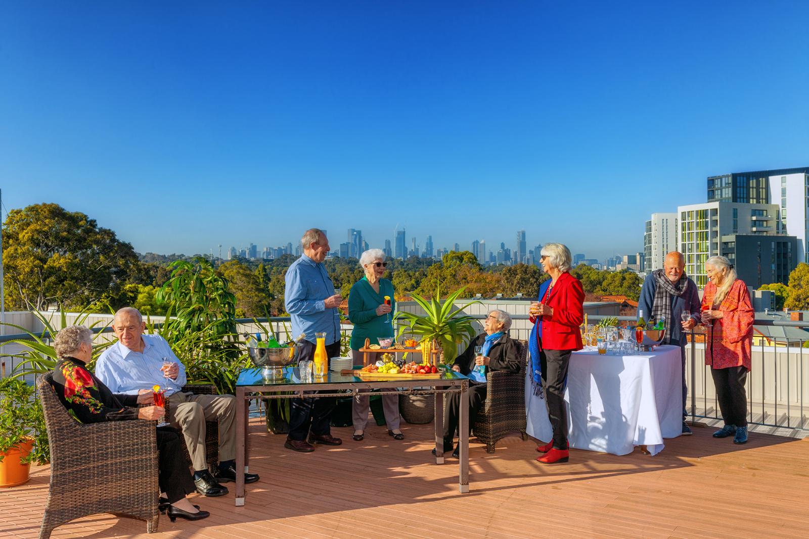 Mercy_Place_retirement_apartments_Parkville_rooftop_dining